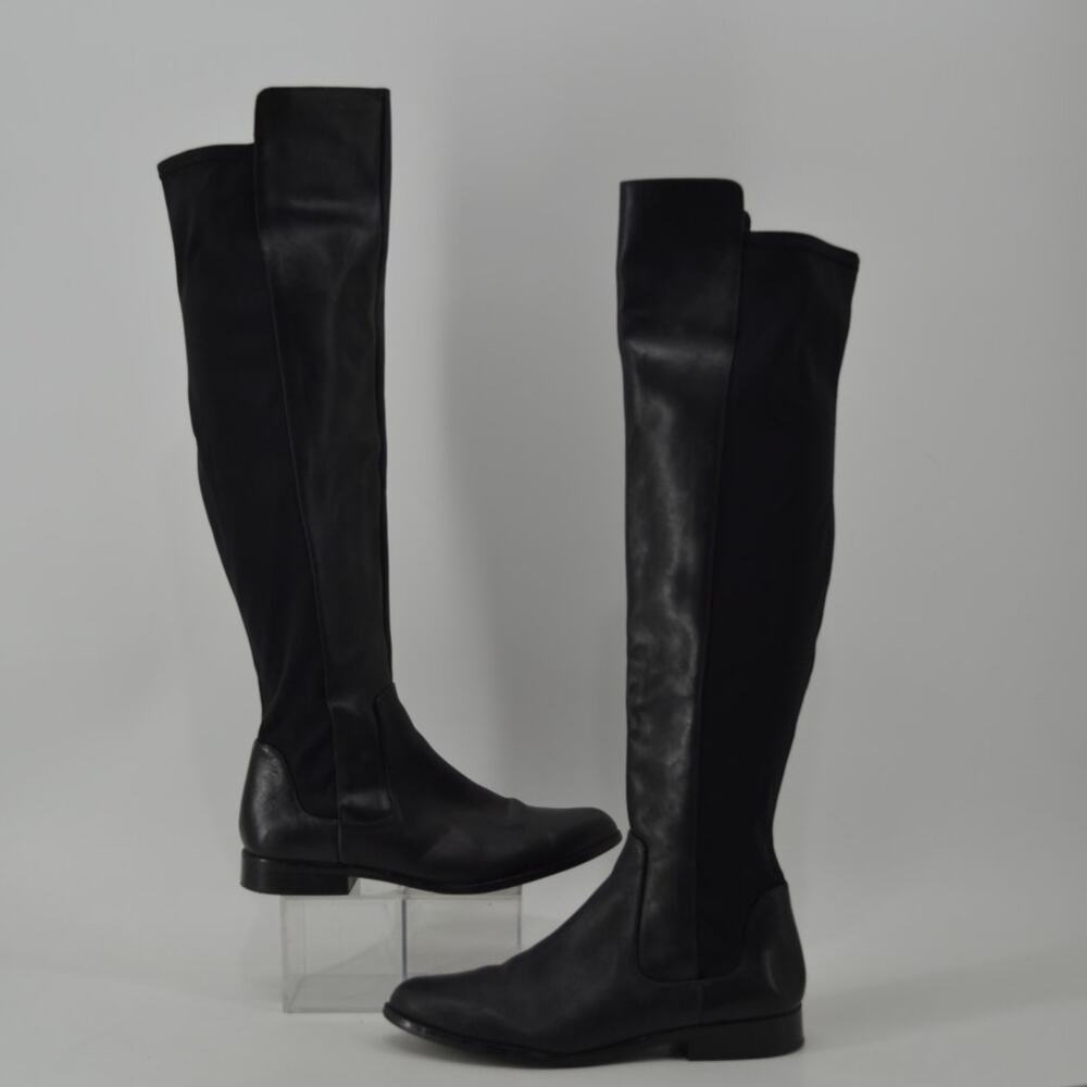 Clarks Caddy Belle Knee High Boot Leather Black Minimalist 7 - Picture 6 of 15